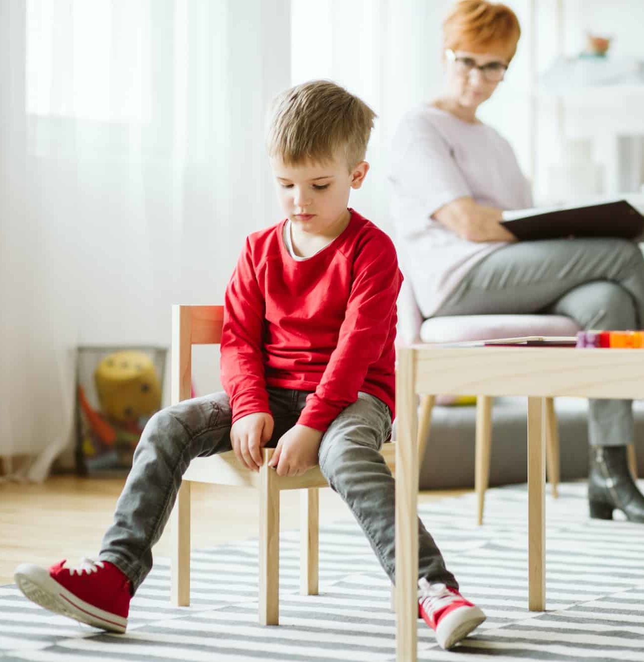 Boy with autism